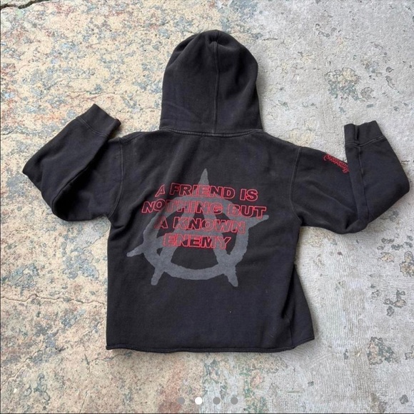 Authentic *RARE* Vintage Revenge Anarchy Hoodie - Picture 2 of 4